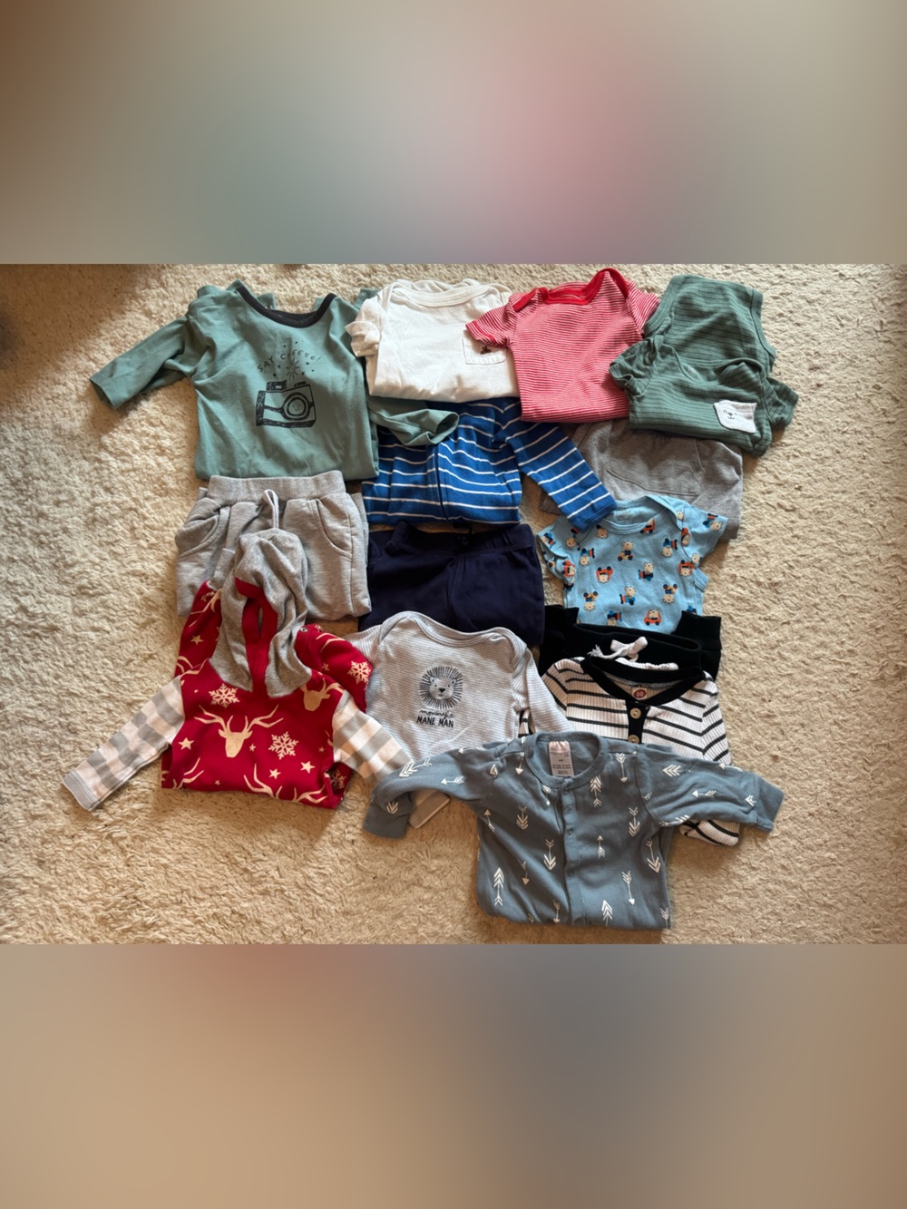 14 piece baby boy clothes lot 3-6 m